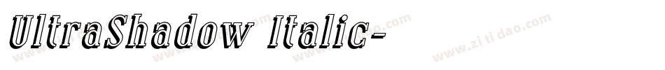 UltraShadow Italic字体转换